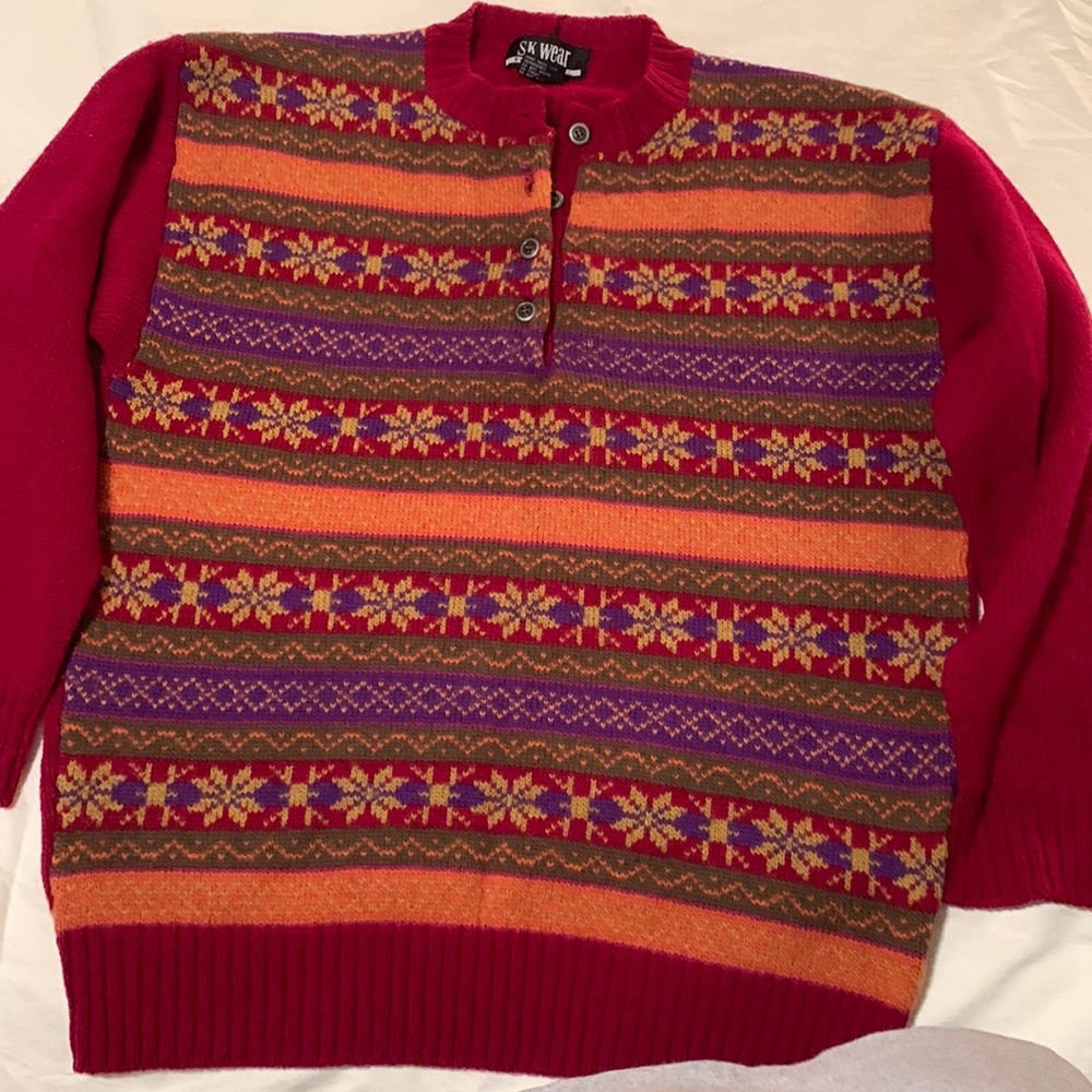 Vintage 100% Shetland wool sweater